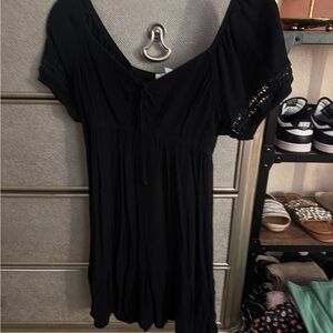 Black Short Sleeve Dress